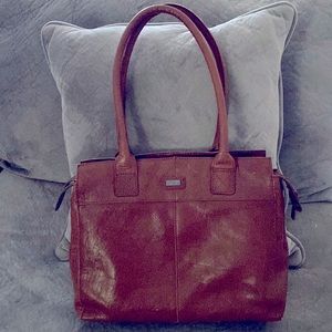 Spikes & Sparrow leather tote.great for carrying a lap top